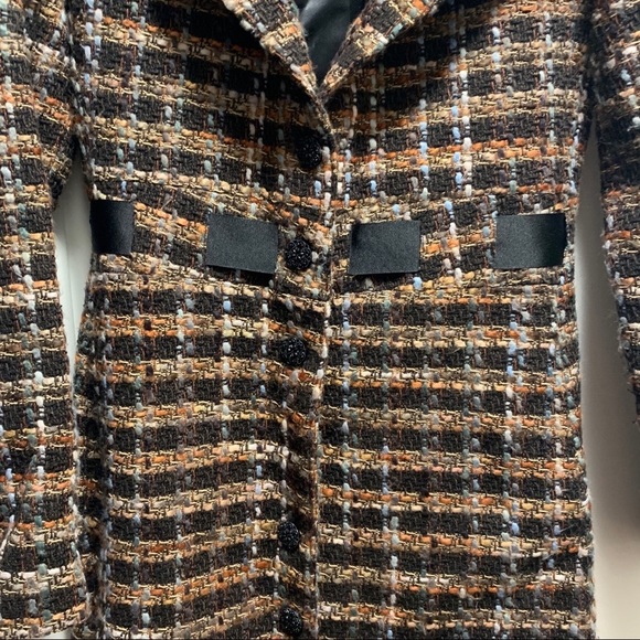 Betsey Johnson New York Tweed Coat, sz 8 - Picture 2 of 6
